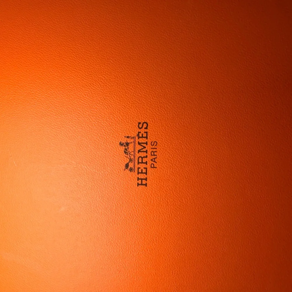 Hermes Paris Gift Boxes 2 Pack Orange 11x9x3 Luxury Designer Storage Authentic